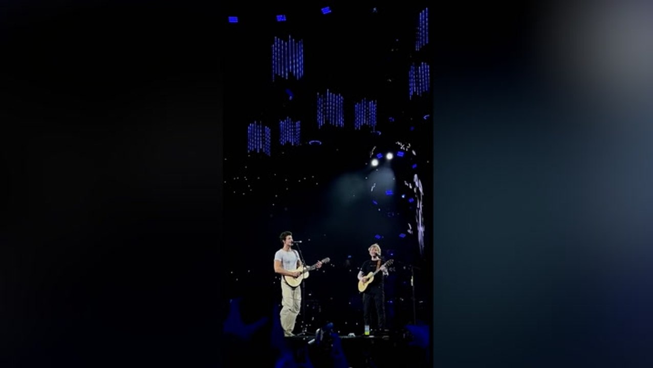 Shawn Mendes joins Ed Sheeran in surprise first performance for year and a half
