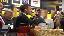 Macron'un bira içmesi tepki çekti