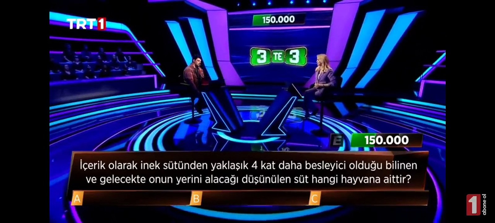 TRT 1’de mide bulandırıcı soru!