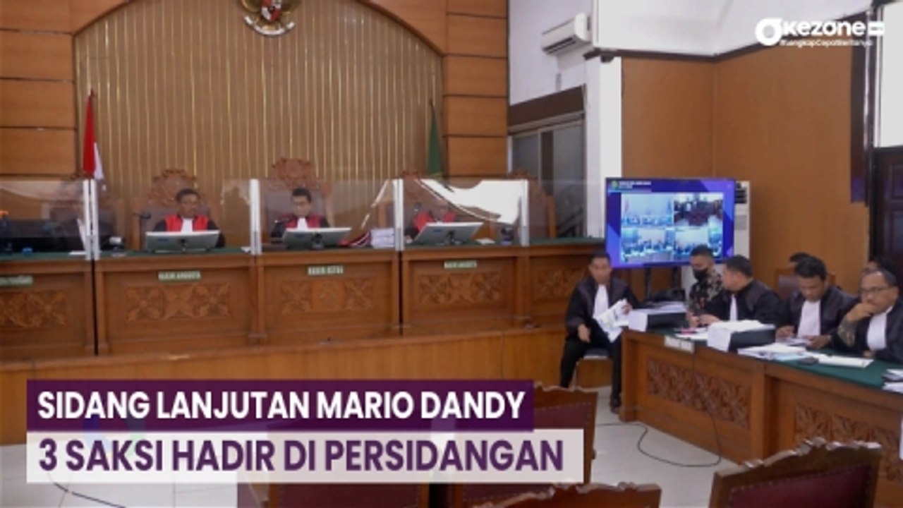 Sidang Mario Dandy Berlanjut, 3 Saksi Hadir di Persidangan