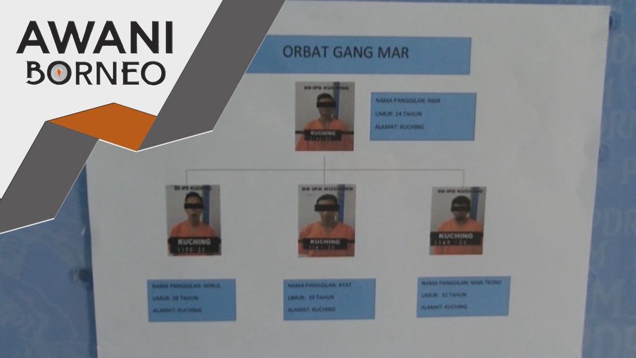 Geng Mar dan Debu tumpas, polis Kuching selesai lebih 14 kes