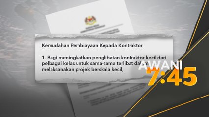 Kelonggaran perolehan projek kecil berkuat kuasa serta-merta