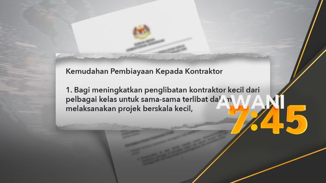 Kelonggaran perolehan projek kecil berkuat kuasa serta-merta