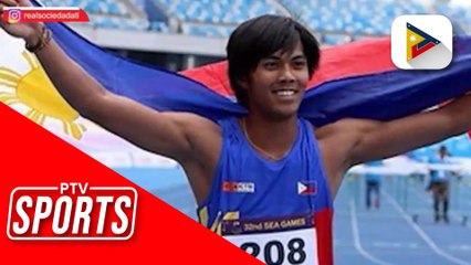 Tolentino, bumulsa ng ginto sa kanyang record-breaking race sa Spain