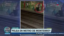 VIDEO: Hombre es lanzado a las vías del metro en Monterrey