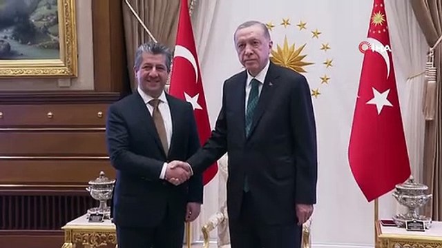 Cumhurbaşkanı Erdoğan, IKBY Başbakanı Mesrur Barzani'yi kabul etti