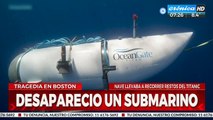 Desapareció submarino que recorría los restos del Titanic