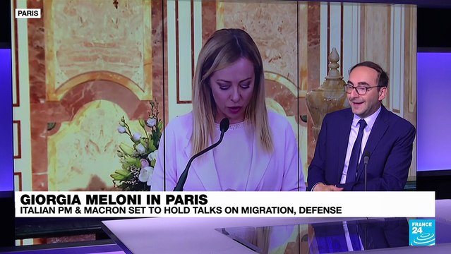 Giorgia Meloni in Paris: Talks between Italian PM and Macron on migration, defense