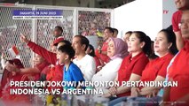 Jokowi Geregetan Nonton Pertandingan Timnas Indonesia Vs Argentina