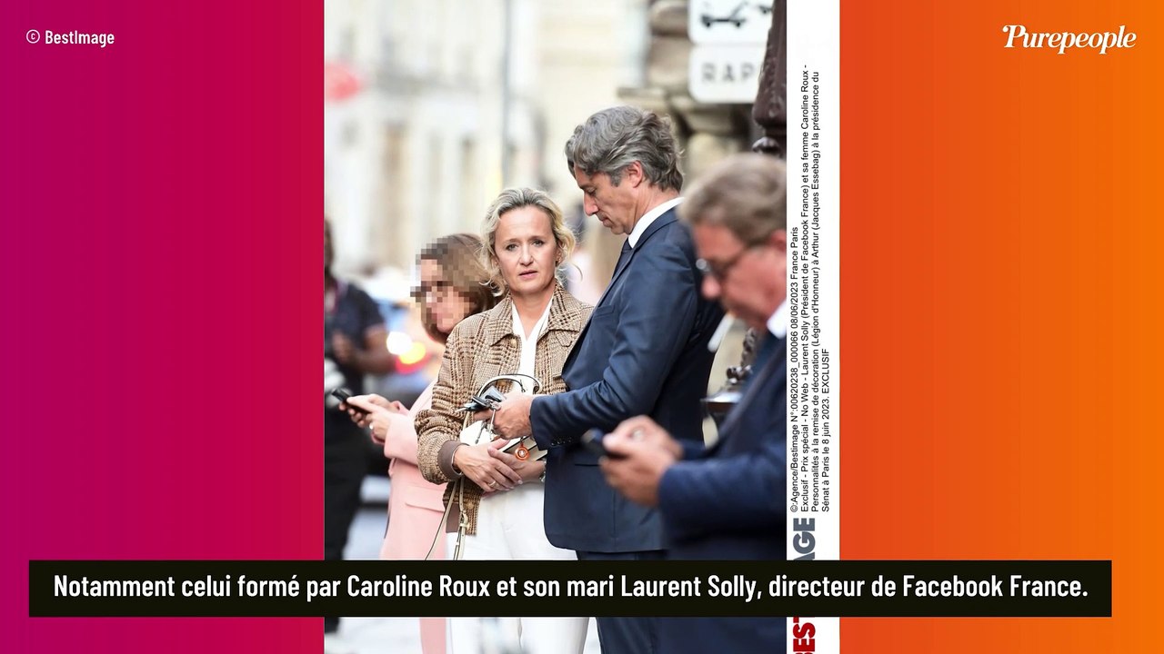 Arthur décoré : Caroline Roux et son mari très gentleman, devant des couples célèbres et soudés