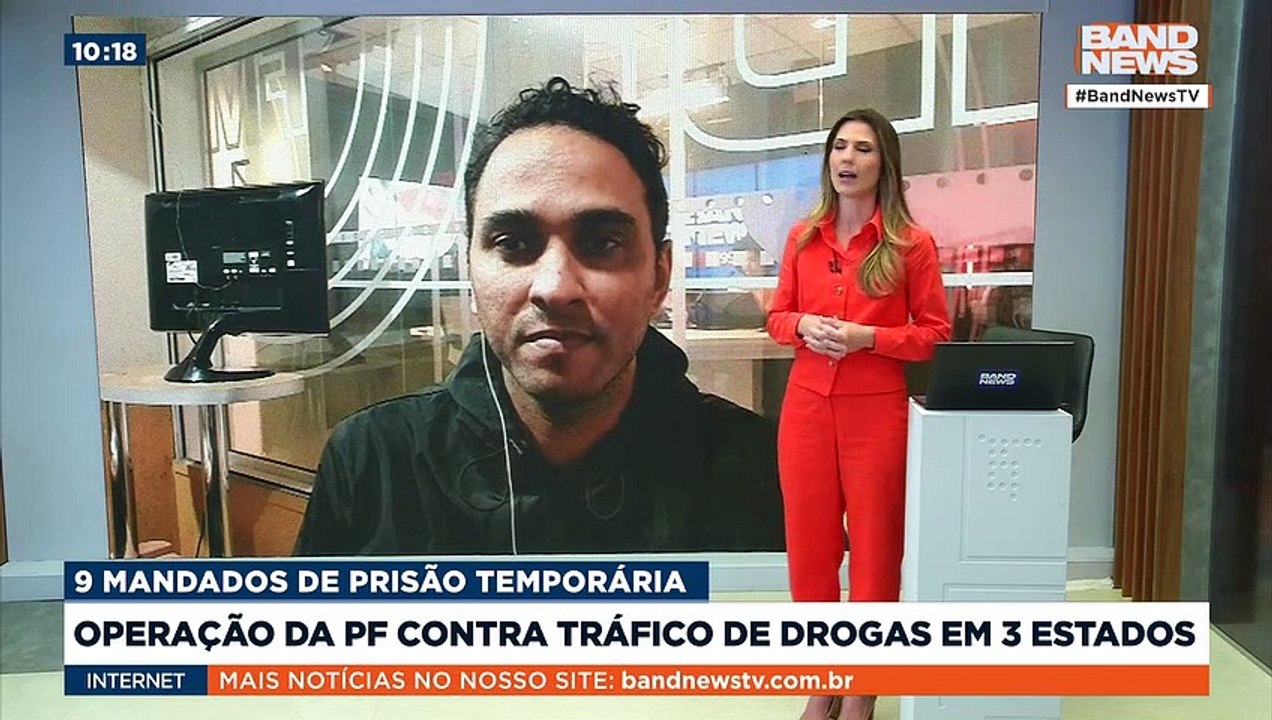 Operação da PF contra tráfico de drogas em 3 estados | BandNews TV
