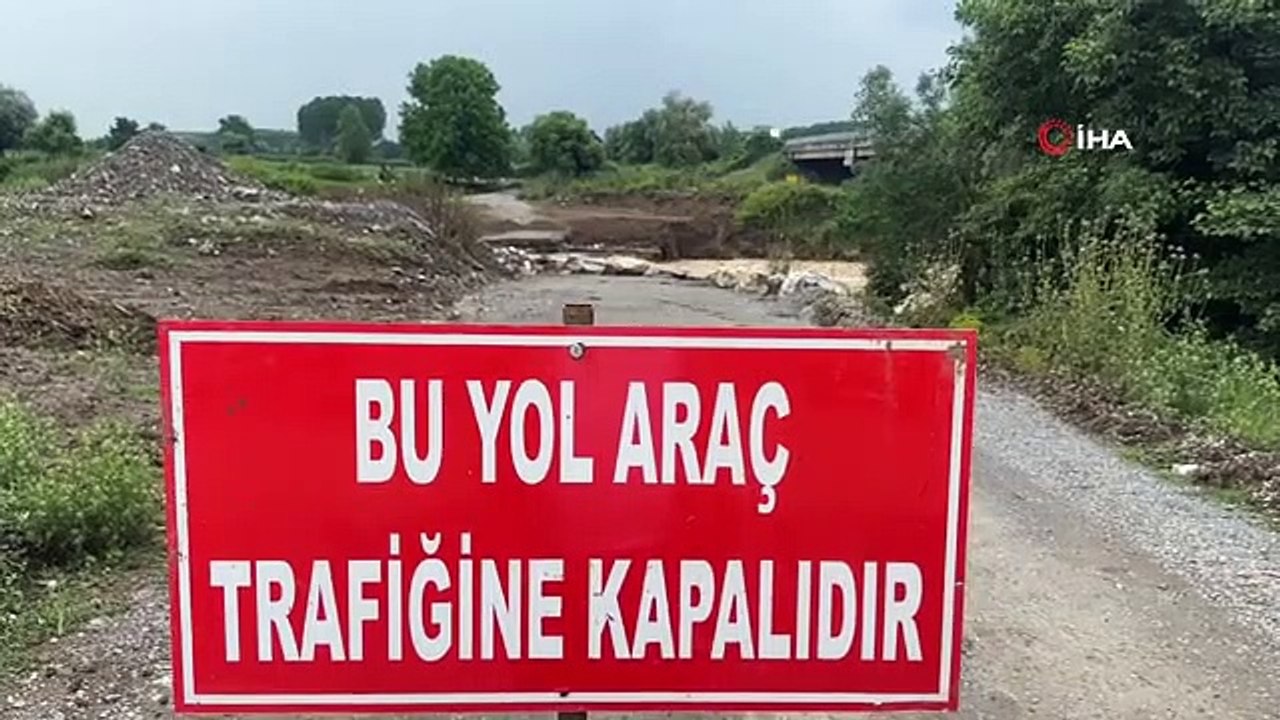 2 ponts se sont effondrés à Düzce à cause de fortes pluies