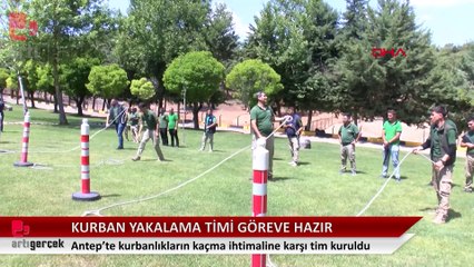 Antep'te kurban yakalama timleri