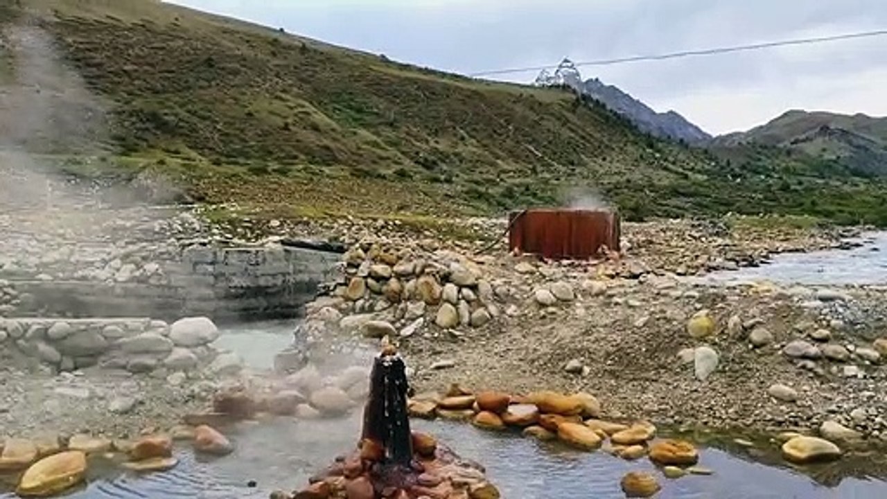 At the foot of the snowy mountains