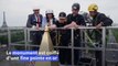 Paris: l'obélisque de la Concorde coiffé d'une pointe en or