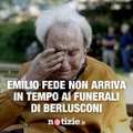 Emilio Fede non arriva in tempo ai funerali di Silvio Berlusconi