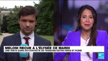 Giorgia Meloni reçue à l'Elysée : 