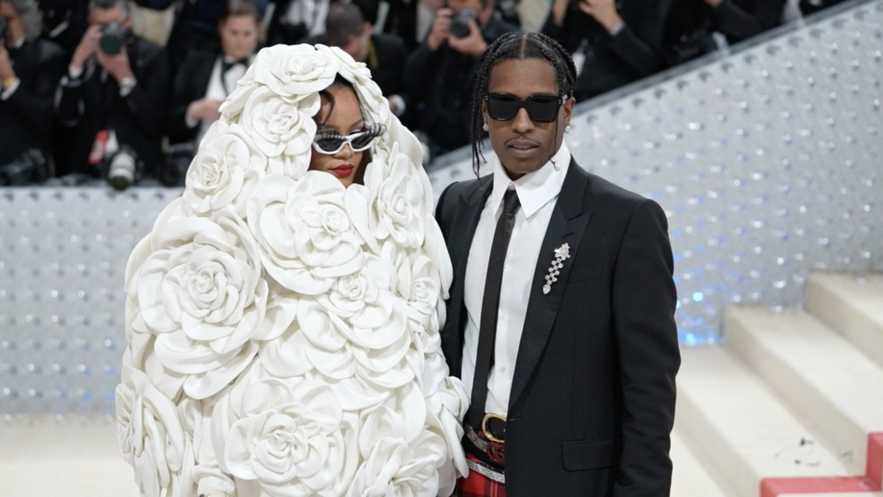 Rihanna Showed Off Her Baby Bump in a See-Throu...