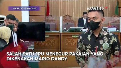 Saat Jaksa Tegur Mario Dandy Pakai Batik di Persidangan