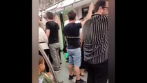 Üsküdar - Çekmeköy metro hattında ilginç kavga