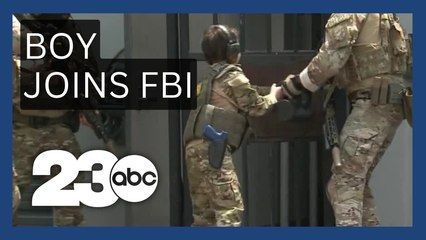 Boy with brain cancer becomes FBI agent