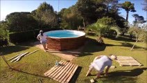 Arquiteto ensina a fazer uma piscina com paletes por apenas 90 euros