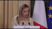 Meloni: Italia-Francia devono collaborare, dialogo per interessi comuni