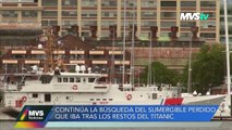 Continúa la busqueda del sumergible perdido que iba tras el Titanic