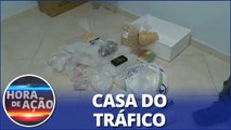 Policiais encontram casa cheia de drogas após perseguirem carro suspeito