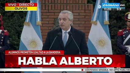 Día de la Bandera: Alberto Fernández aseguró