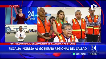 Fiscalía ingresa al Gore Callao por presunto favorecimiento de gobernador a asistente