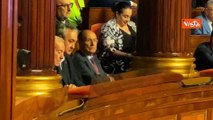 Schifani e Gianni Letta assistono alla commemorazione di Berlusconi al Senato dalla tribuna