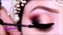 ELEGANTLY BEAUTIFUL SMOKEY GOLD ARABIC EYE MAKEUP BY KASHIF ASLAM. (2)