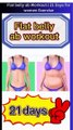 Flat belly ab Workout  21 Days for women Exercise