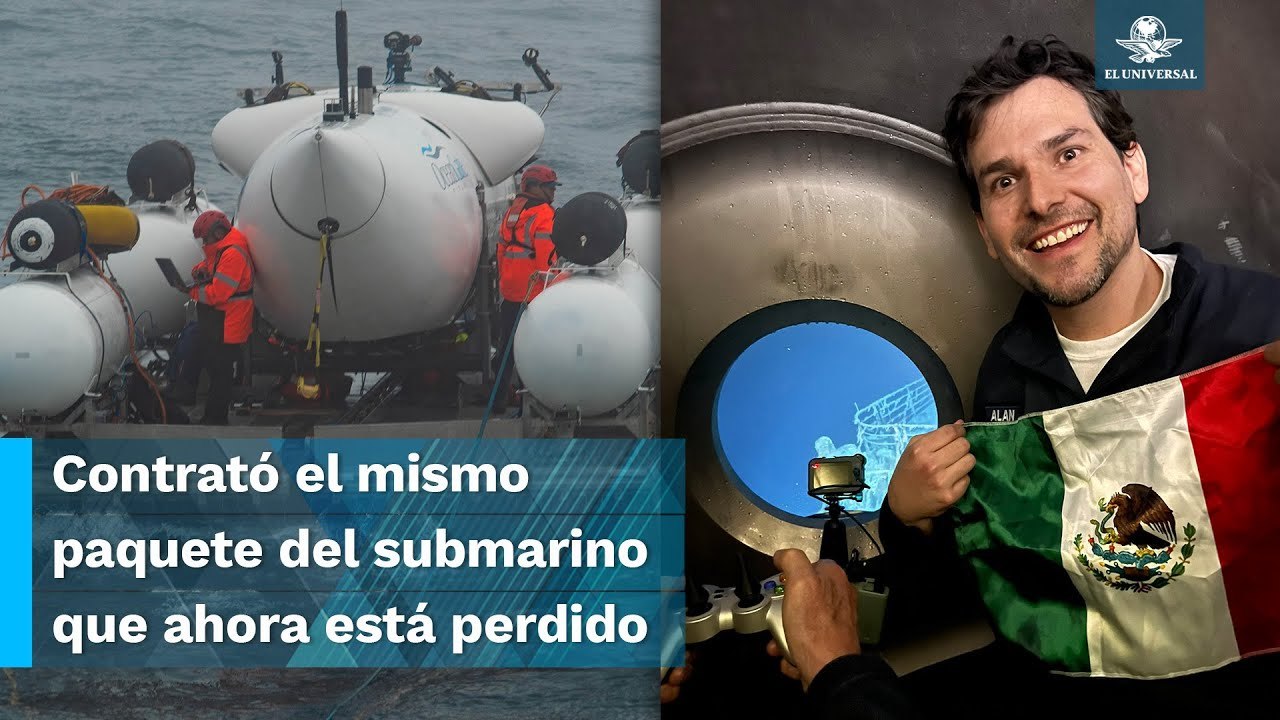 Él es Alan Estrada, el mexicano que viajó en un submarino turístico del Titanic