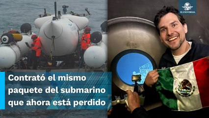 Él es Alan Estrada, el mexicano que viajó en un submarino turístico del Titanic