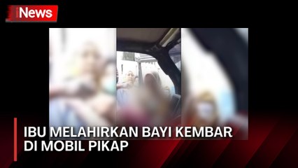 Viral Video, Ibu di Pandeglang Melahirkan Bayi Kembar di Dalam Mobil Pikap