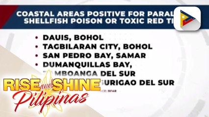 4 coastal areas sa bansa, nananatiling positibo sa red tide