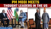 Modi In US: PM Modi meets Thought Leaders after grannd welcome in the US | Oneindia News