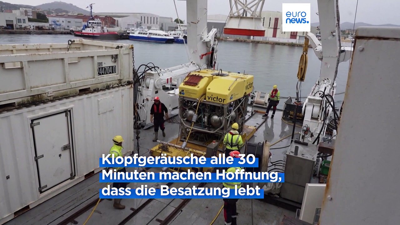 Verschollenes U-Boot: Suchtrupps hören Klopfzeichen