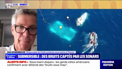 Sous-marin disparu: les bruits captés par les sonars sont "des signes encourageants" pour Jan Opderbecke (Ifremer)