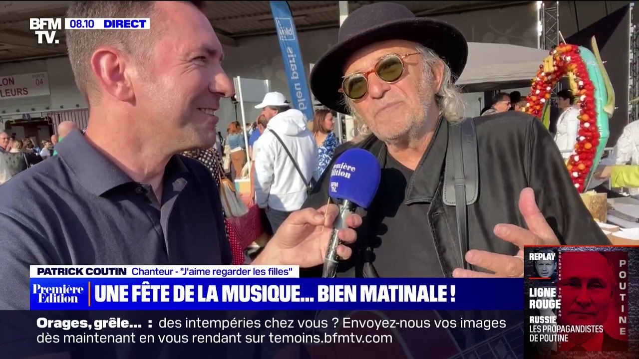 Patrick Coutin chante "J'aime regarder les filles" à la fête de la musique du marché de Rungis