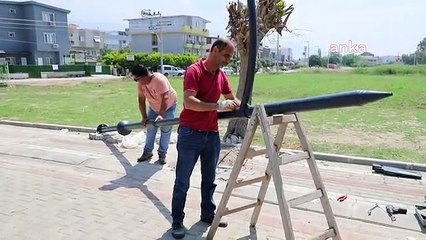 Menderes'te 4 Caddeye Yeni Aydınlatma Direkleri Takıldı