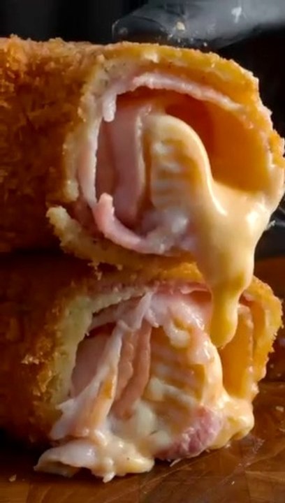 Deep Fried Bacon Wrapped Cheese #shorts