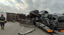 Afyonkarahisar-Konya yolu kaza nedeniyle ulaşıma kapandı