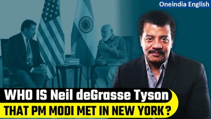 Video herunterladen: PM Modi in US: Neil DeGrasse Tyson says Modi cares about space and its future | Oneindia News