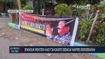 Spanduk Menteri Hadi Tjahjanto Sebagai Wapres Bersebaran di Makassar