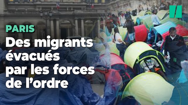 A Paris, des centaines de jeunes migrants sont évacués sous haute tension