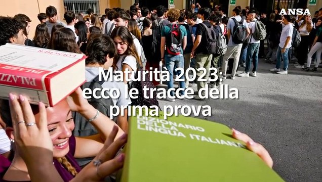 Maturita' 2023: ecco le tracce della prima prova