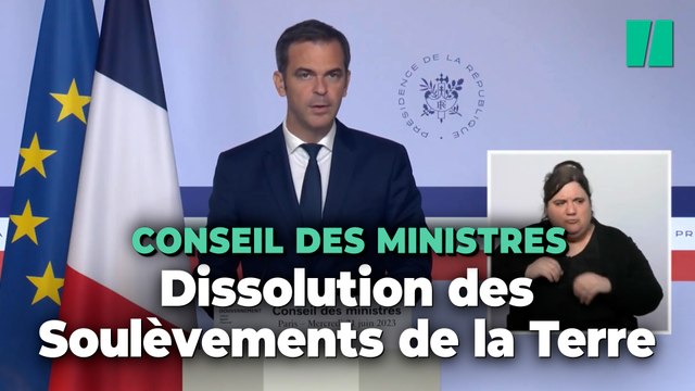 La dissolution des Soulèvements de la Terre prononcée en Conseil des Ministres